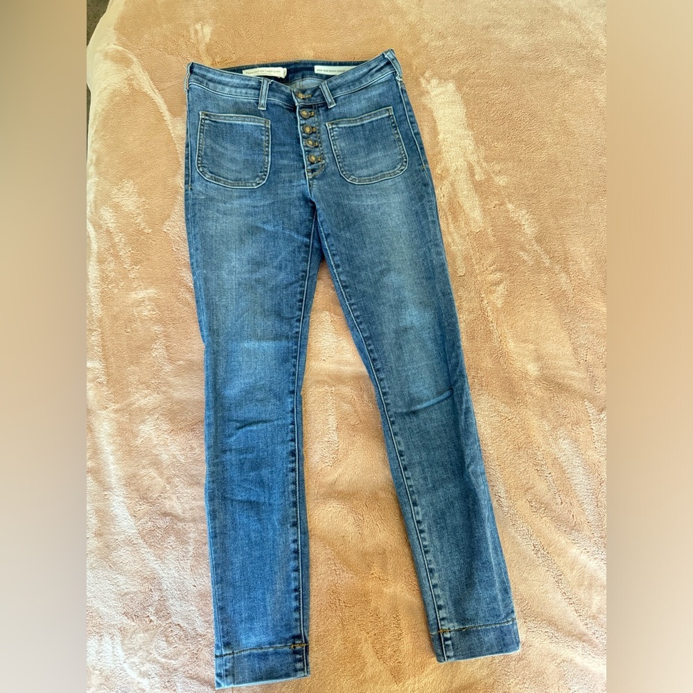 Pilcro and the Letterpress High Rise Denim Legging size 28